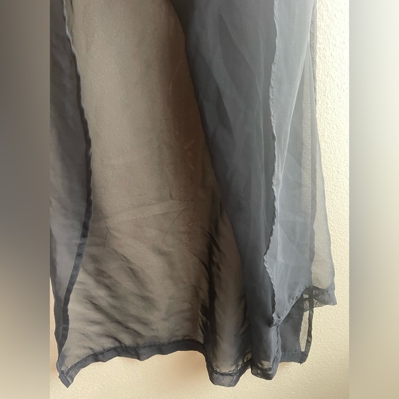 Zara Collection Women Black Sheer Tank Shirt Dress Size Medium - Picture 4 of 9